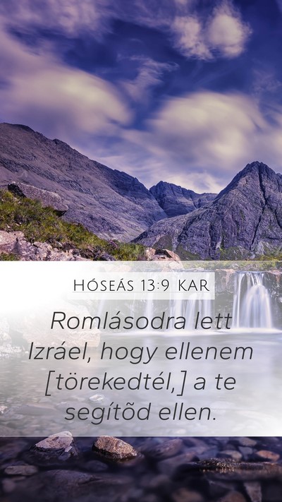 Hóseás 13:9 KAR Bible Verse Image