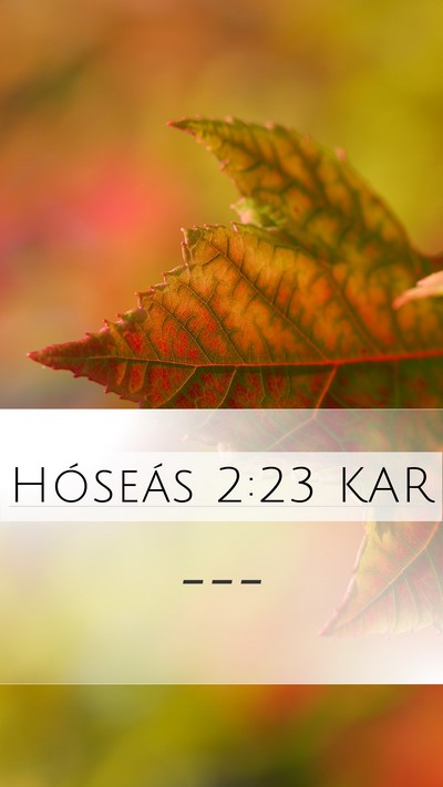 Hóseás 2:23 KAR Bible Verse Image