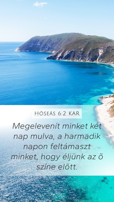 Hóseás 6:2 KAR Bible Verse Image