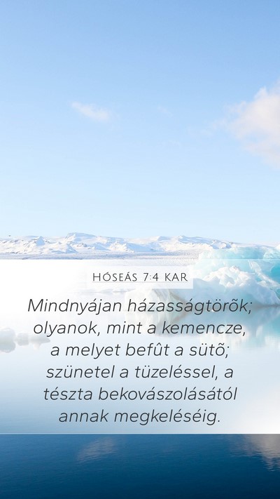 Hóseás 7:4 KAR Bible Verse Image