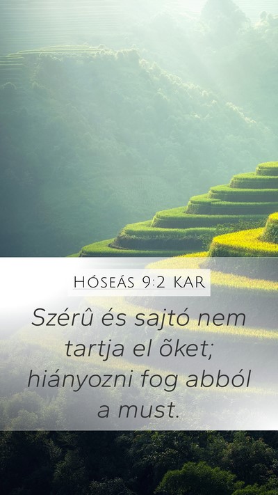 Hóseás 9:2 KAR Bible Verse Image