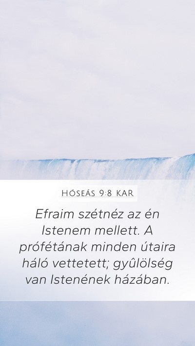 Hóseás 9:8 KAR Bible Verse Image