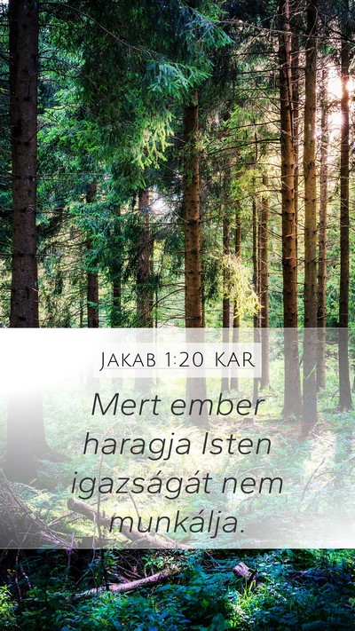 Jakab 1:20 KAR Bible Verse Image