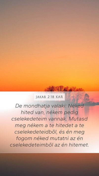Jakab 2:18 KAR Bible Verse Image
