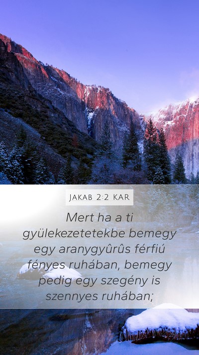 Jakab 2:2 KAR Bible Verse Image