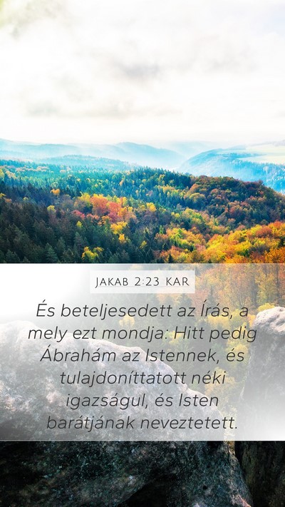 Jakab 2:23 KAR Bible Verse Image
