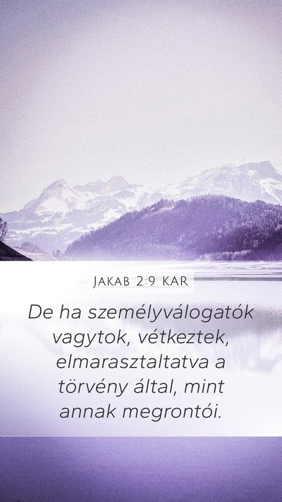 Jakab 2:9 KAR Bible Verse Image