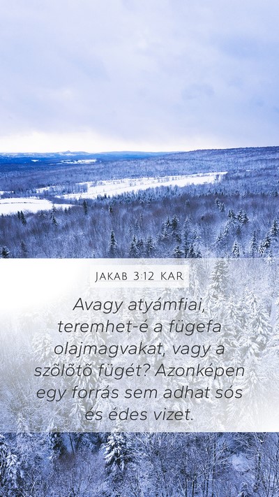 Jakab 3:12 KAR Bible Verse Image