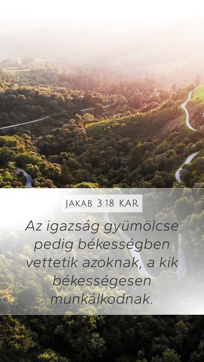 Jakab 3:18 KAR Bible Verse Image