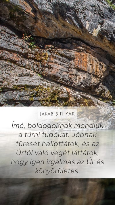 Jakab 5:11 KAR Bible Verse Image