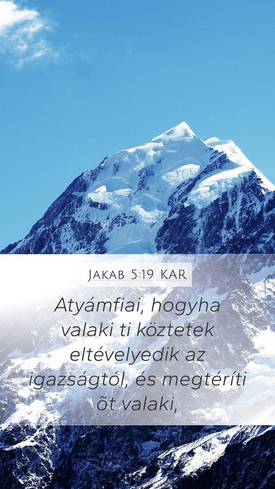Jakab 5:19 KAR Bible Verse Image
