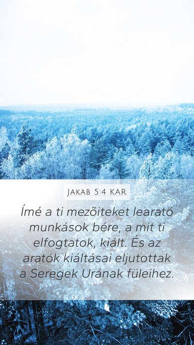 Jakab 5:4 KAR Bible Verse Image