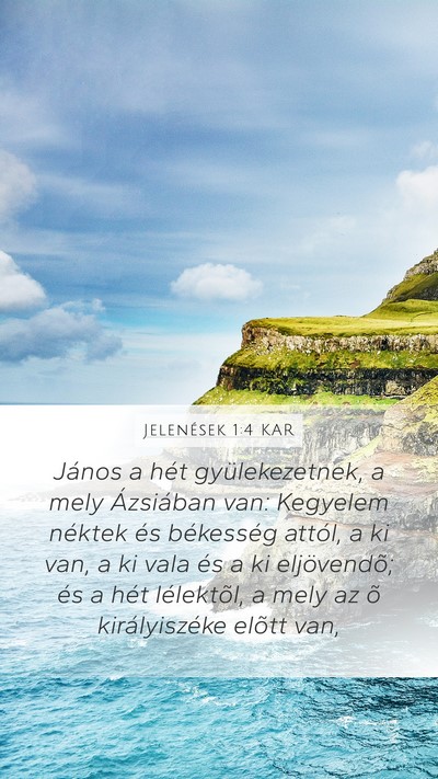 Jelenések 1:4 KAR Bible Verse Image