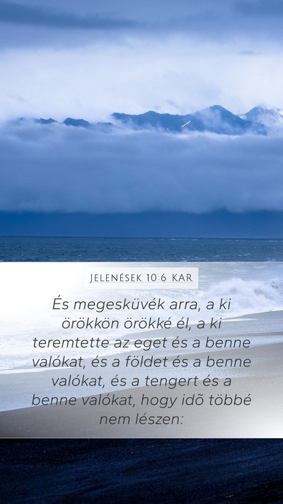 Jelenések 10:6 KAR Bible Verse Image