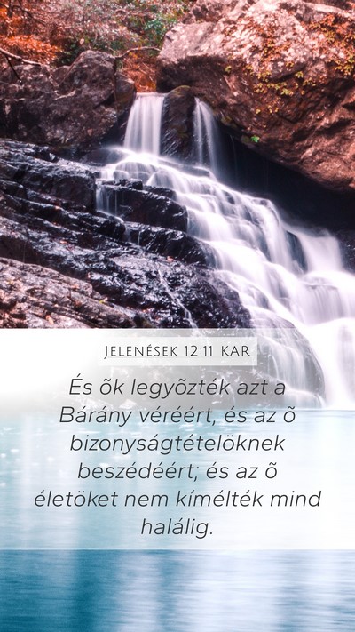 Jelenések 12:11 KAR Bible Verse Image