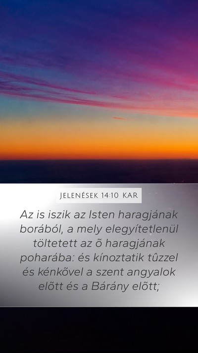 Jelenések 14:10 KAR Bible Verse Image