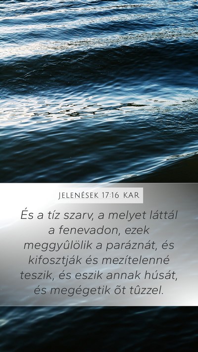 Jelenések 17:16 KAR Bible Verse Image