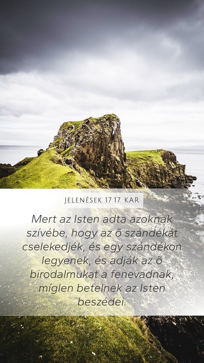 Jelenések 17:17 KAR Bible Verse Image