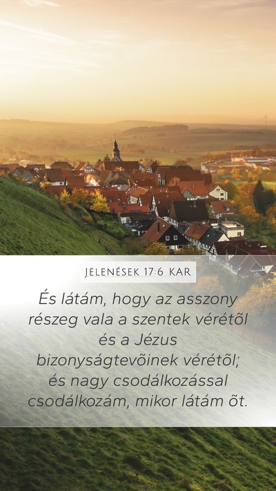 Jelenések 17:6 KAR Bible Verse Image
