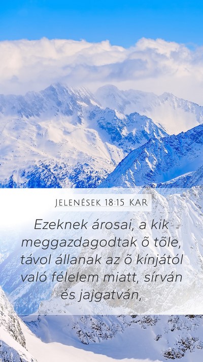 Jelenések 18:15 KAR Bible Verse Image