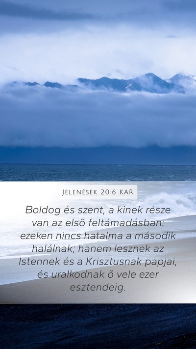 Jelenések 20:6 KAR Bible Verse Image