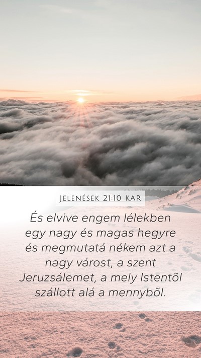 Jelenések 21:10 KAR Bible Verse Image