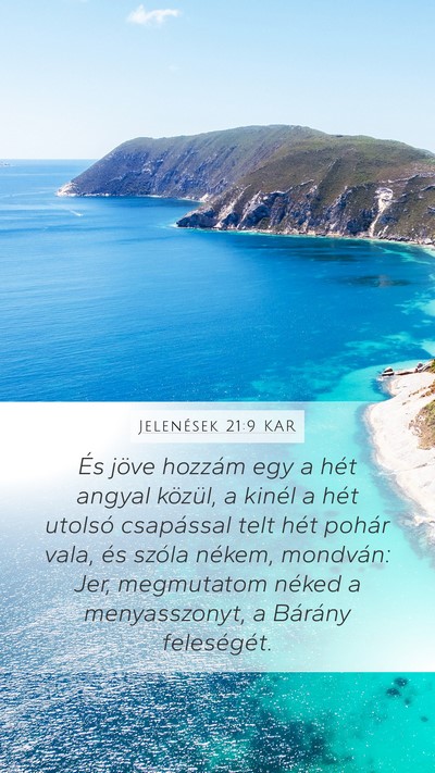Jelenések 21:9 KAR Bible Verse Image