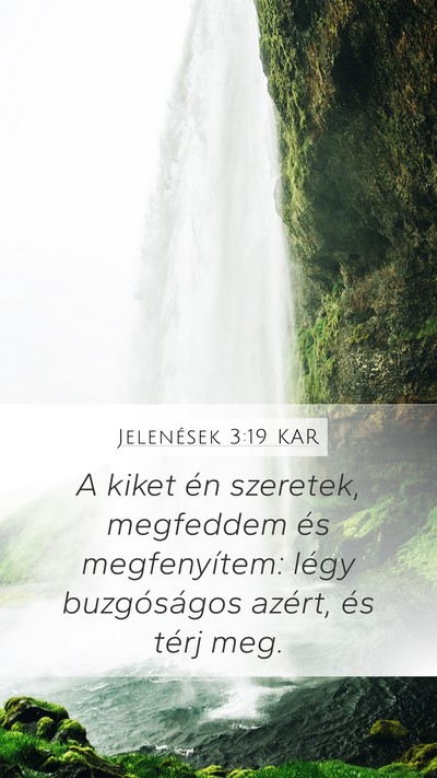 Jelenések 3:19 KAR Bible Verse Image
