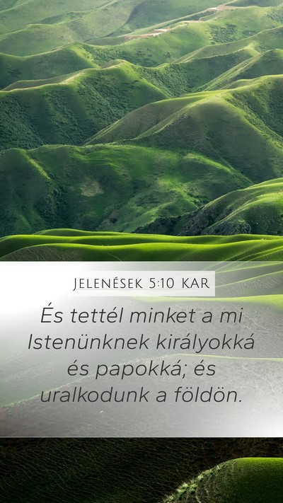 Jelenések 5:10 KAR Bible Verse Image