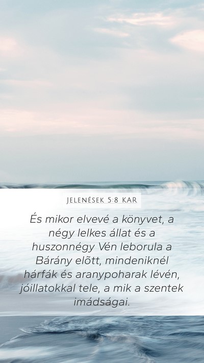 Jelenések 5:8 KAR Bible Verse Image