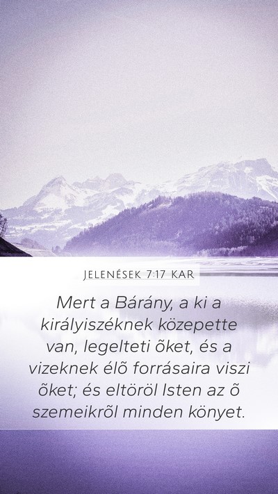 Jelenések 7:17 KAR Bible Verse Image