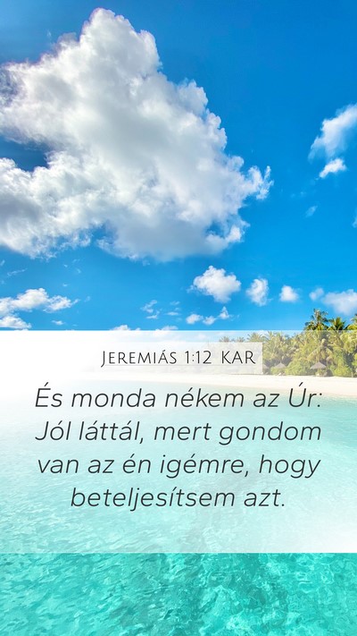 Jeremiás 1:12 KAR Bible Verse Image