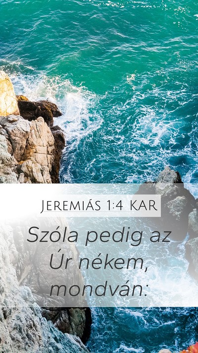 Jeremiás 1:4 KAR Bible Verse Image