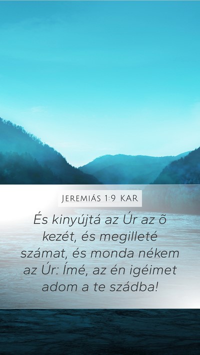 Jeremiás 1:9 KAR Bible Verse Image