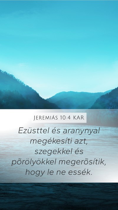 Jeremiás 10:4 KAR Bible Verse Image