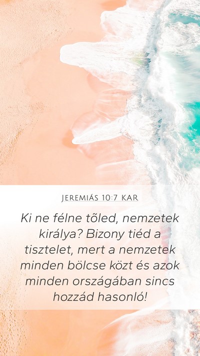 Jeremiás 10:7 KAR Bible Verse Image