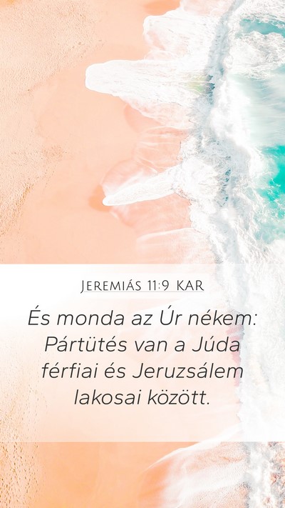 Jeremiás 11:9 KAR Bible Verse Image