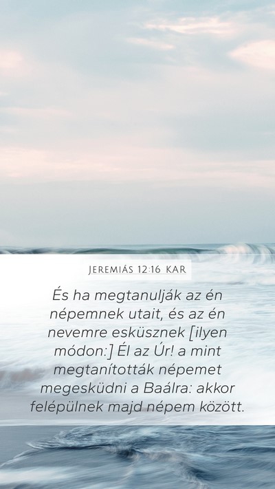 Jeremiás 12:16 KAR Bible Verse Image