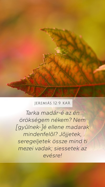 Jeremiás 12:9 KAR Bible Verse Image