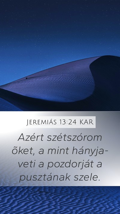 Jeremiás 13:24 KAR Bible Verse Image