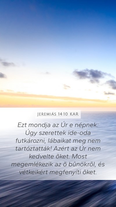 Jeremiás 14:10 KAR Bible Verse Image