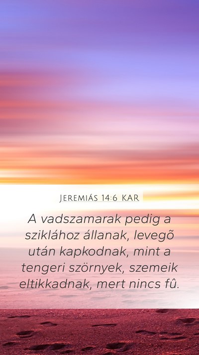 Jeremiás 14:6 KAR Bible Verse Image