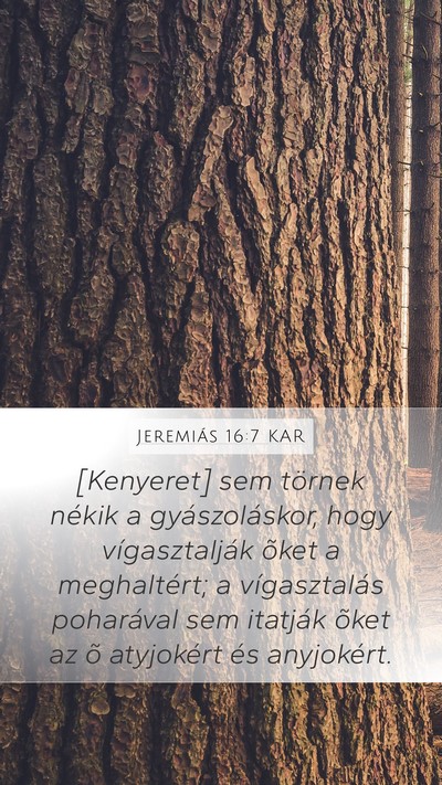 Jeremiás 16:7 KAR Bible Verse Image