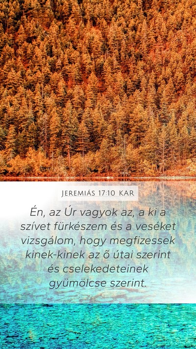 Jeremiás 17:10 KAR Bible Verse Image