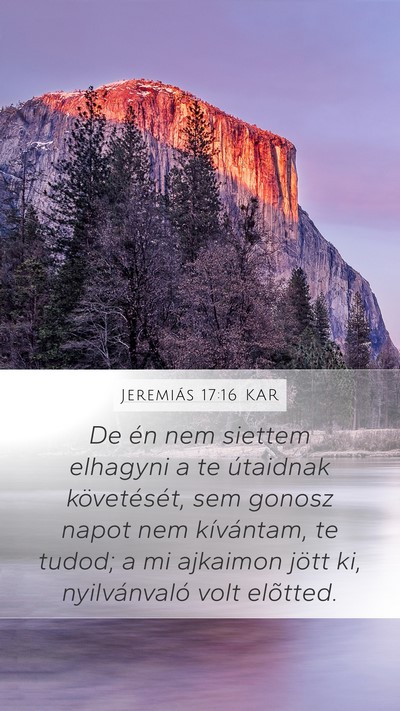Jeremiás 17:16 KAR Bible Verse Image