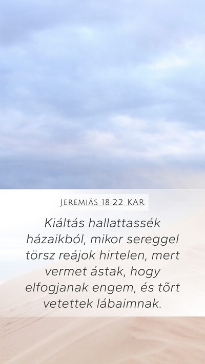 Jeremiás 18:22 KAR Bible Verse Image