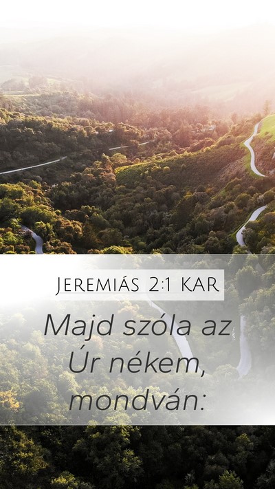 Jeremiás 2:1 KAR Bible Verse Image