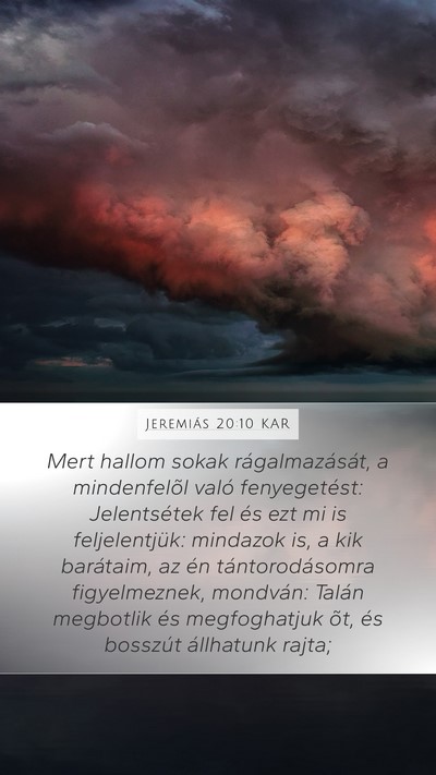 Jeremiás 20:10 KAR Bible Verse Image