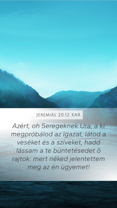 Jeremiás 20:12 KAR Bible Verse Image