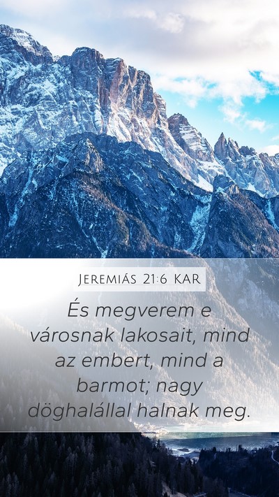 Jeremiás 21:6 KAR Bible Verse Image